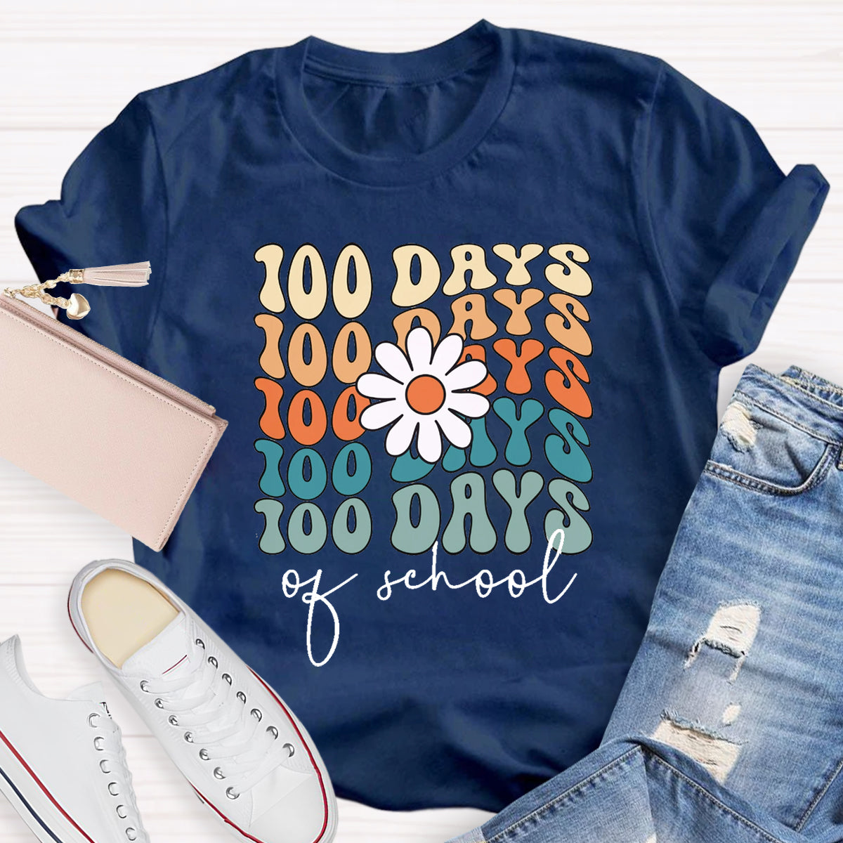 100 Days Of School Teacher T-Shirt