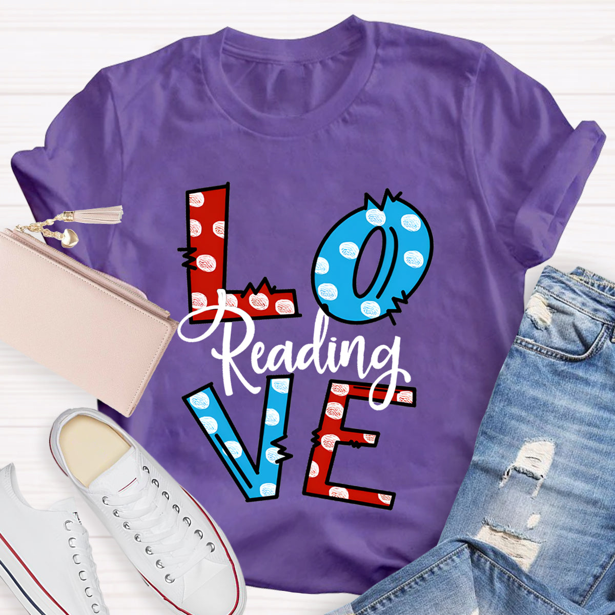 Love Reading Teacher T-Shirt