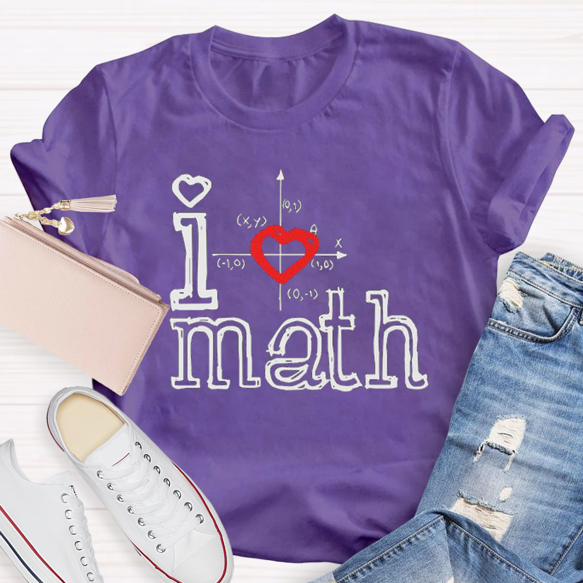 I Love Math Teacher T-Shirt