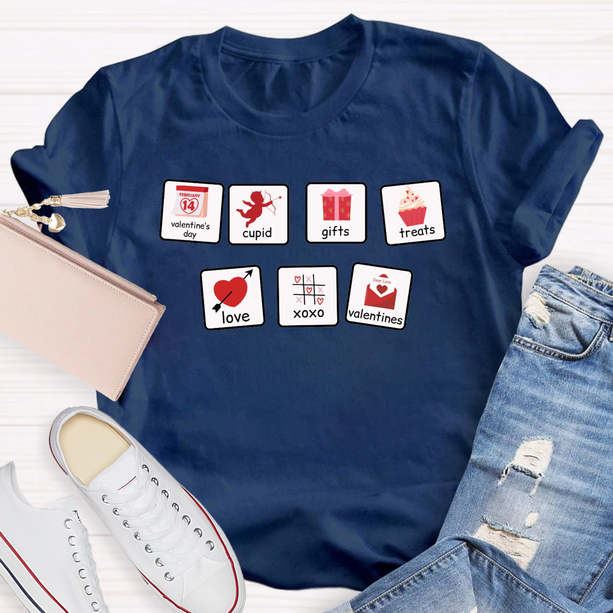 Cupid Gifts Treats Love Valentines SLP Teacher T-Shirt