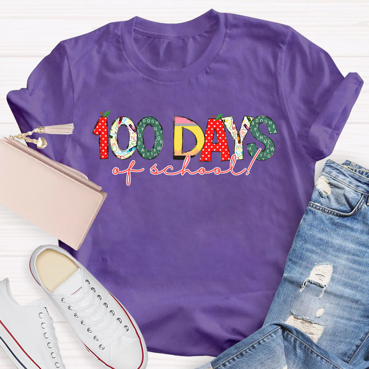 100 Days Of School Teacher T-Shirt