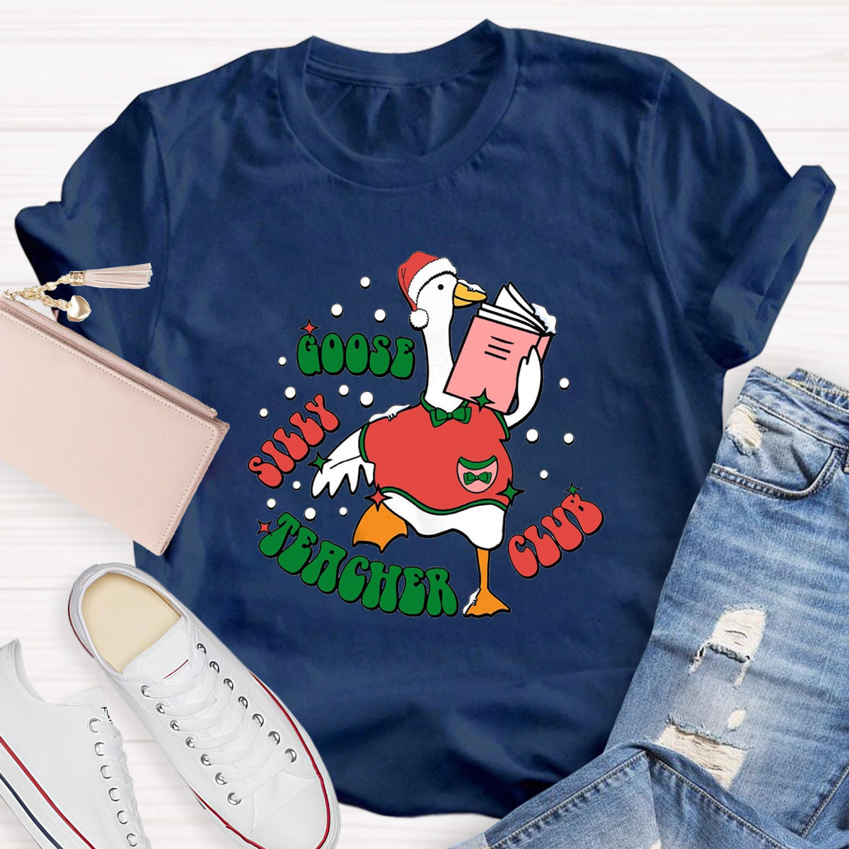 Funny Silly Goose Teacher Club Teacher T-Shirt