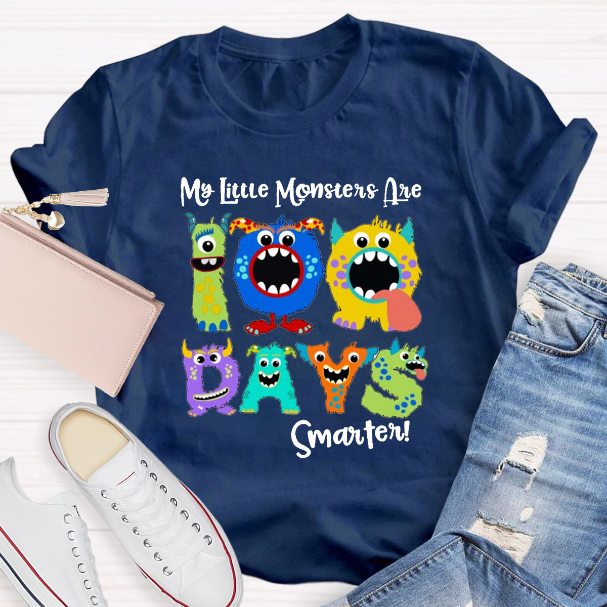 My Little Monsters 100 Days Smarter T-Shirt