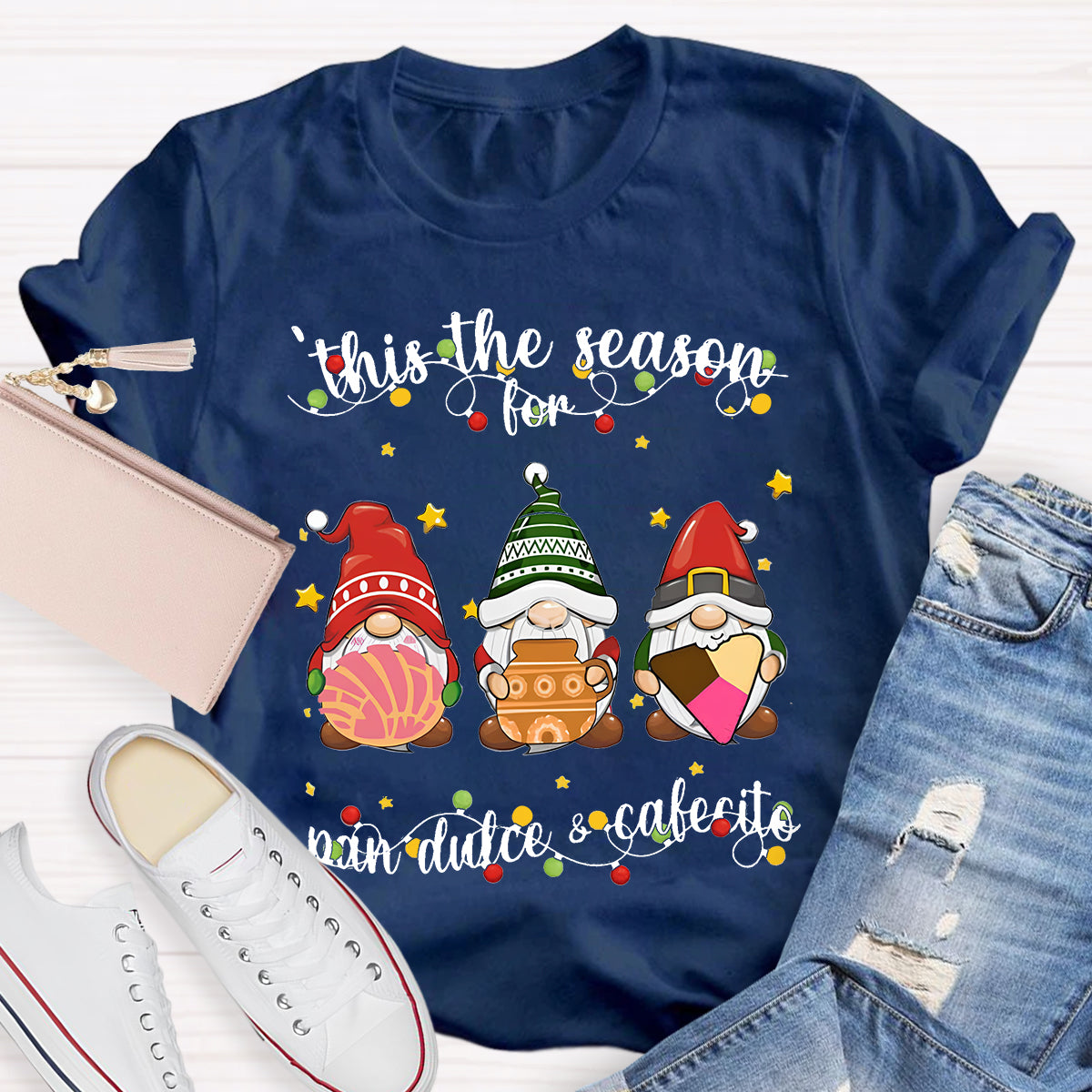 This The Season For Pan Dulce & Cafecito Spanish Christmas T-Shirt