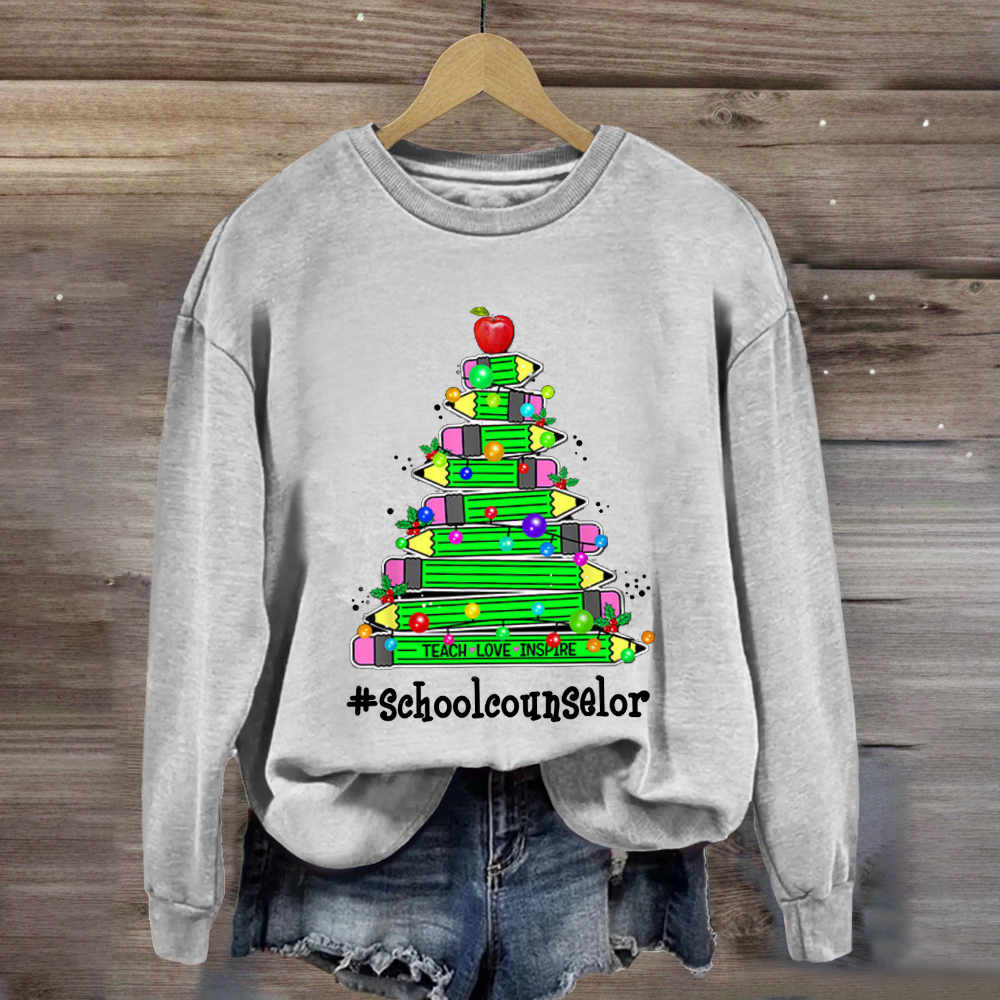 Personalized Position Of School Pencil Tree Sweatshirt