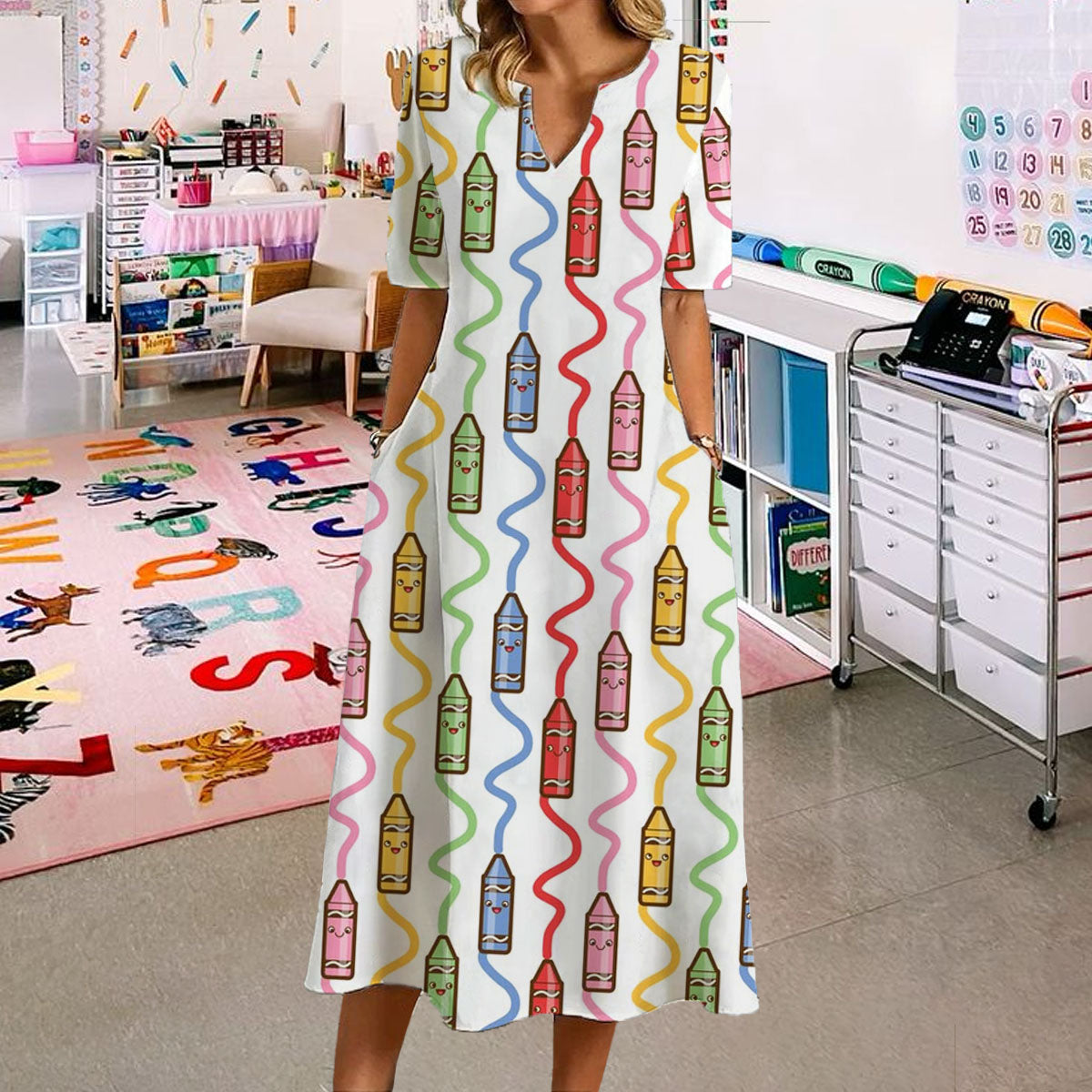 Kawaii Crayons   Dress