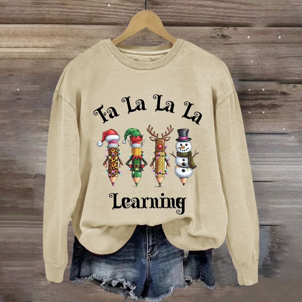 Christmas Pencil Learning Sweatshirt