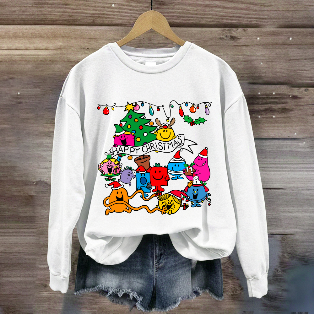 Little Miss Characters Happy Christmas Sweatshirt