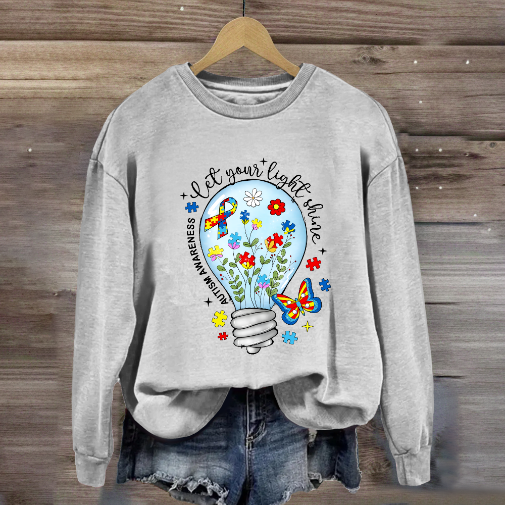 Let Your Light Shine Butterfly Sweatshirt