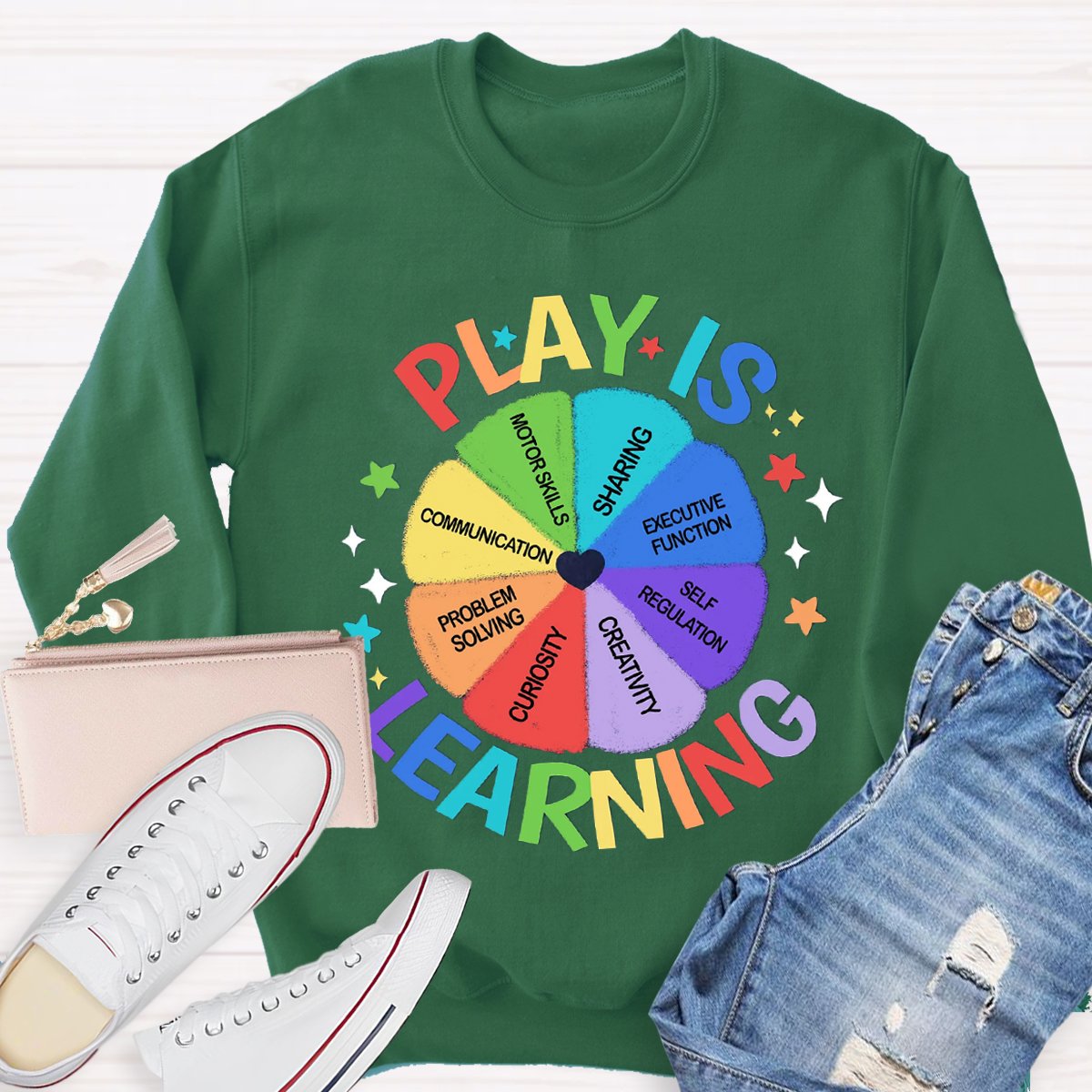 Play Is Learning Back To School Teacher Sweatshirt