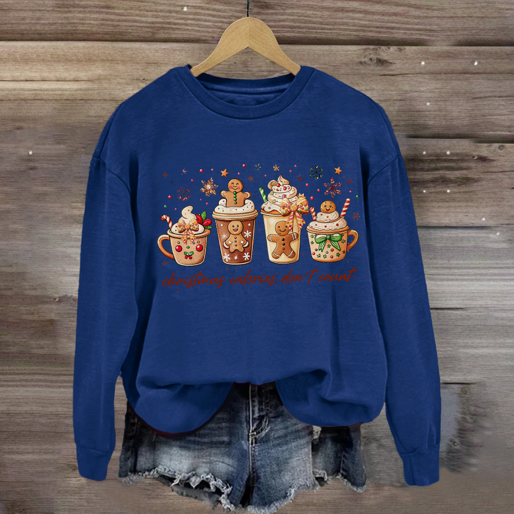 Christmas Coloring Don't Count  Sweatshirt