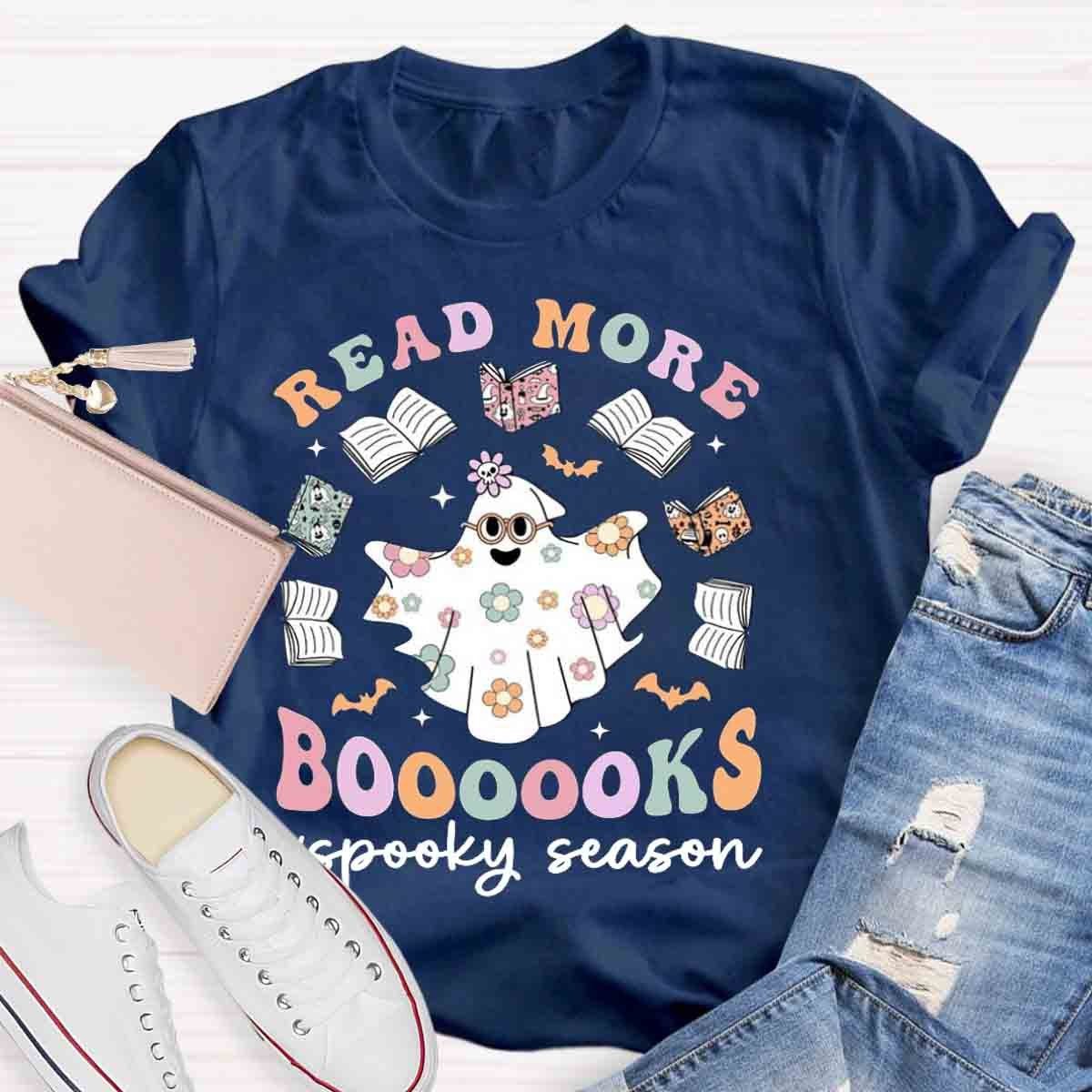 Read More Books Teacher Halloween Shirt