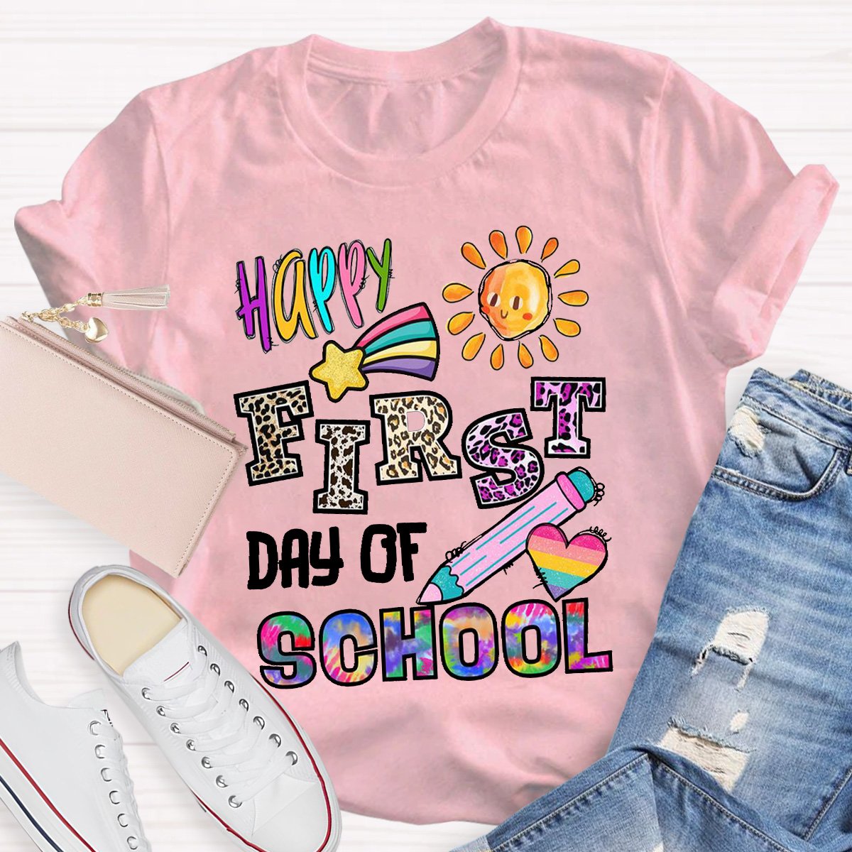 Happy First Day Of School Teacher Shirt