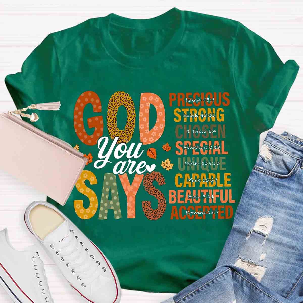 God Says You Are Strong Fall Shirt