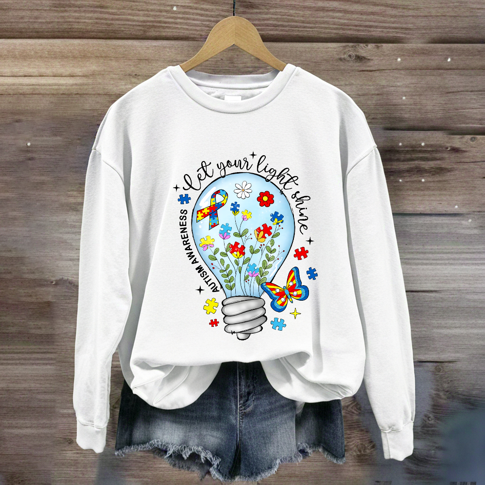 Let Your Light Shine Butterfly Sweatshirt