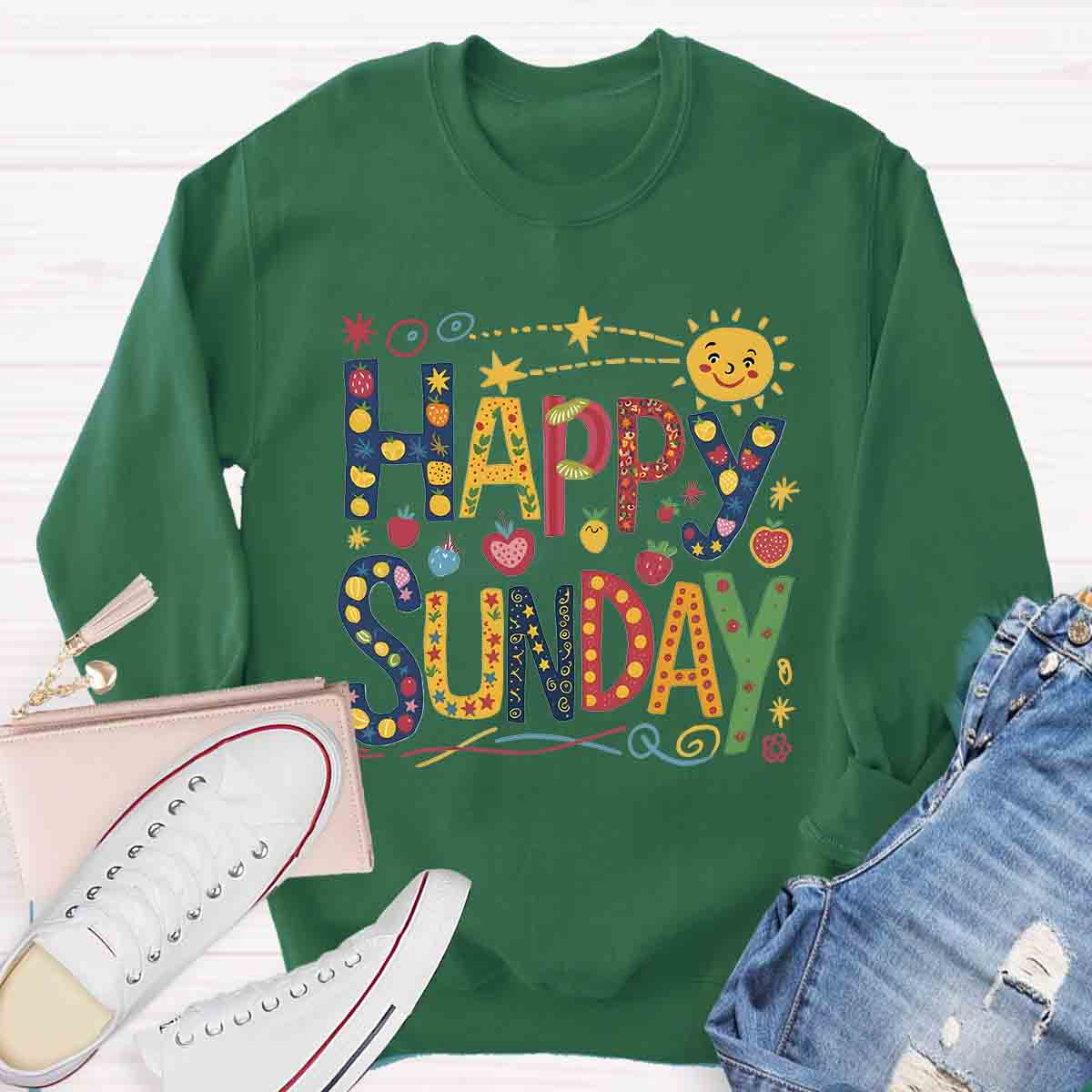 Happy Sunday Sweatshirt