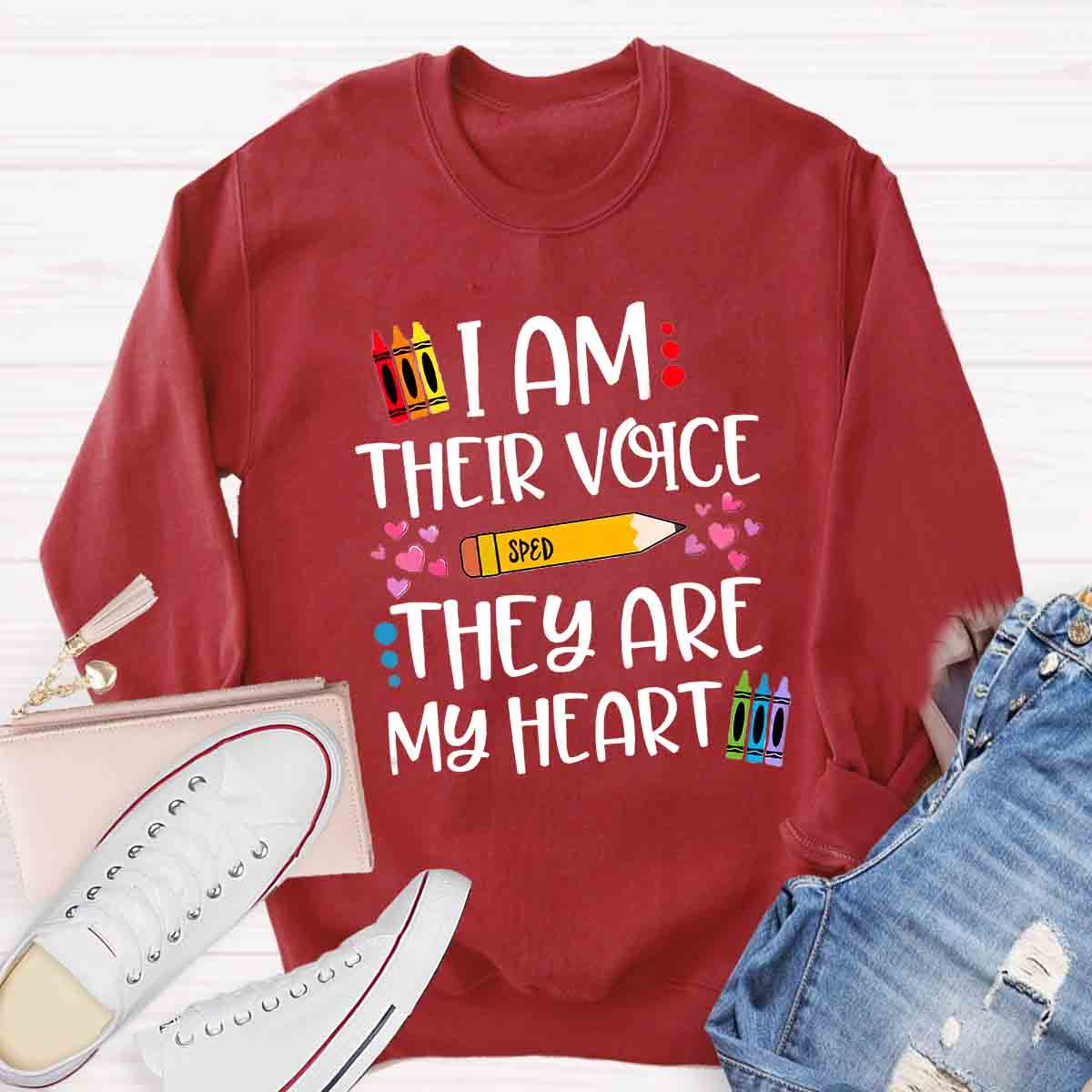 I Am Their Voice Sped They Are My Heart Sweatshirt