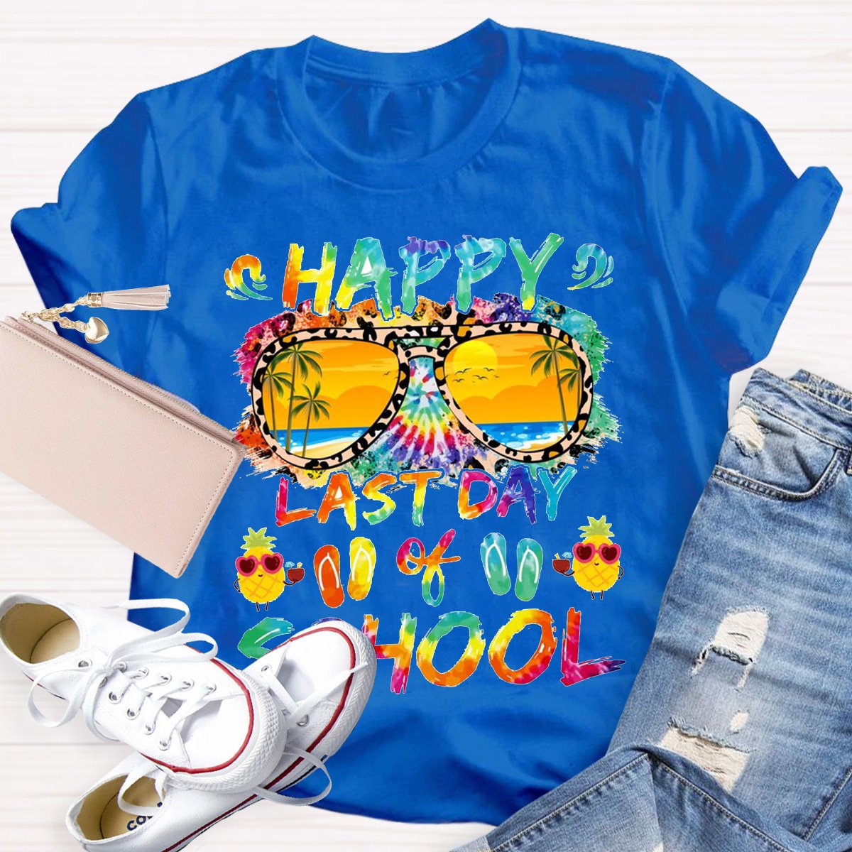 Happy Last Day Of School Teacher Graphic Shirt