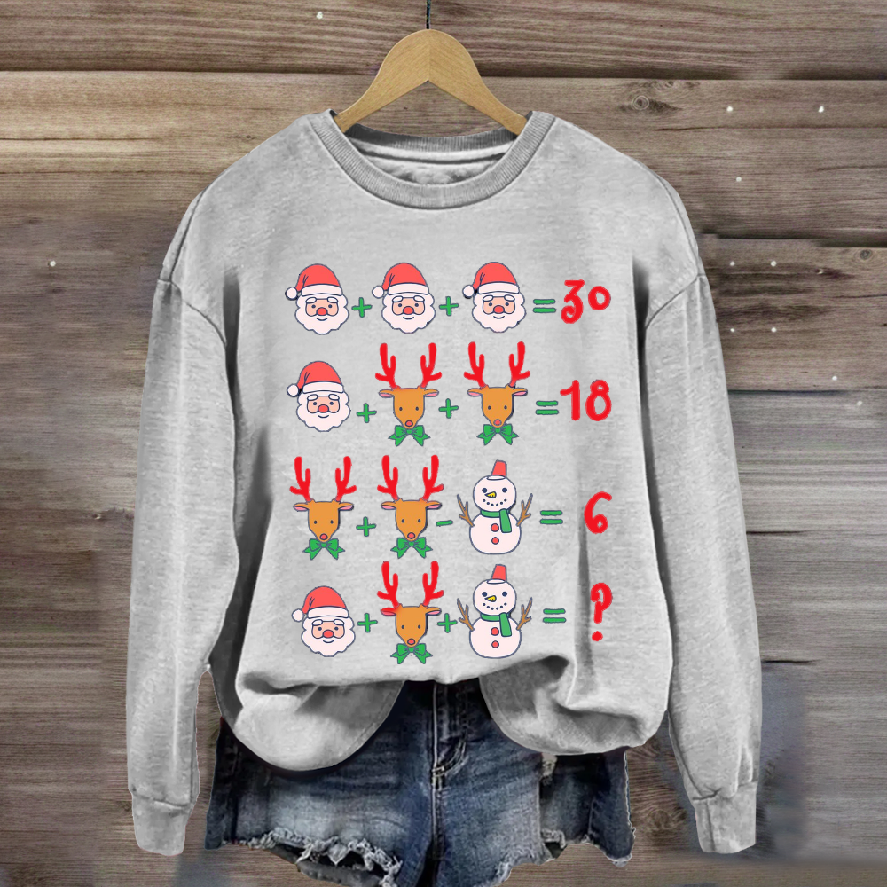 Christmas Funny Math Teacher Sweatshirt