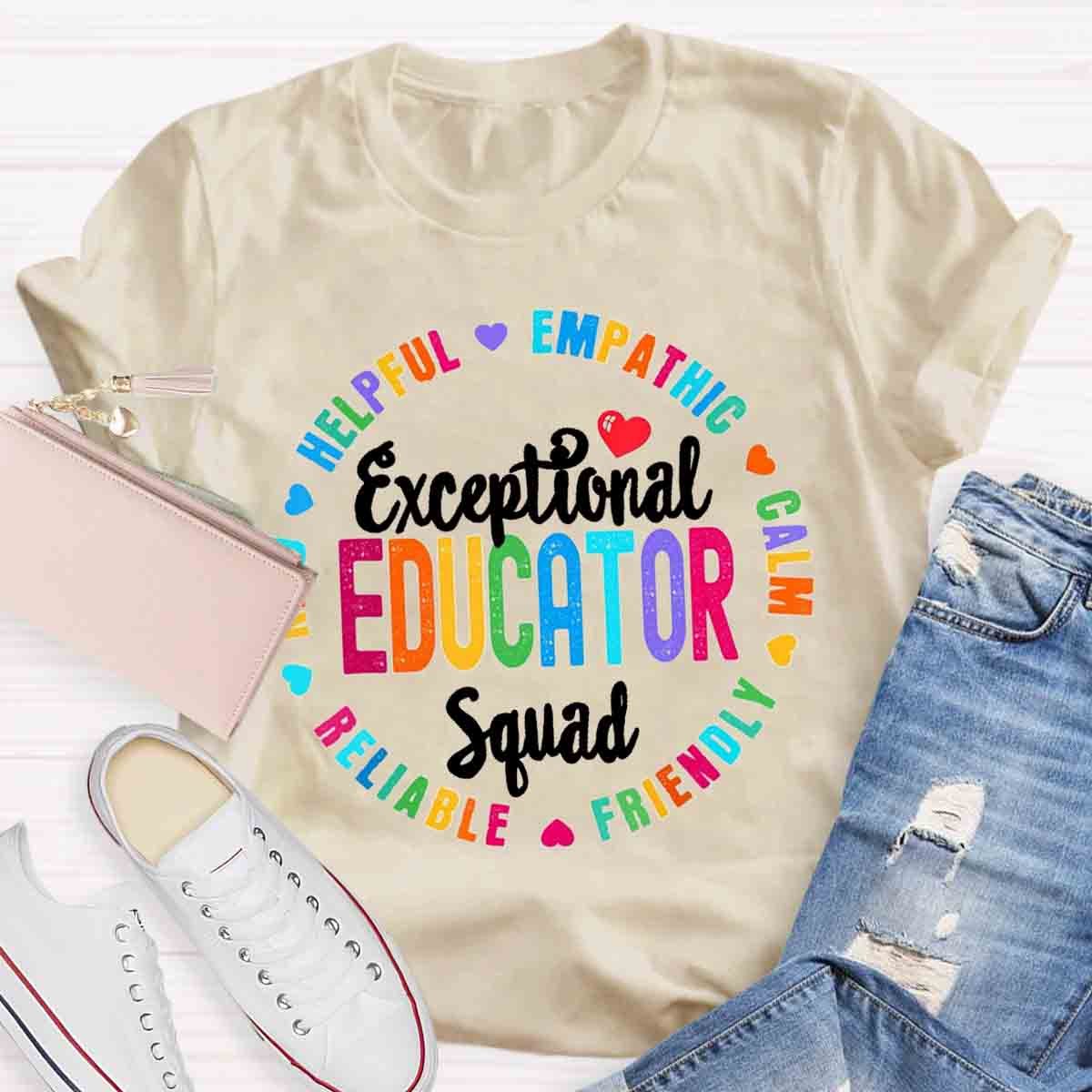 Exceptional Educator Squad Teacher T-Shirt