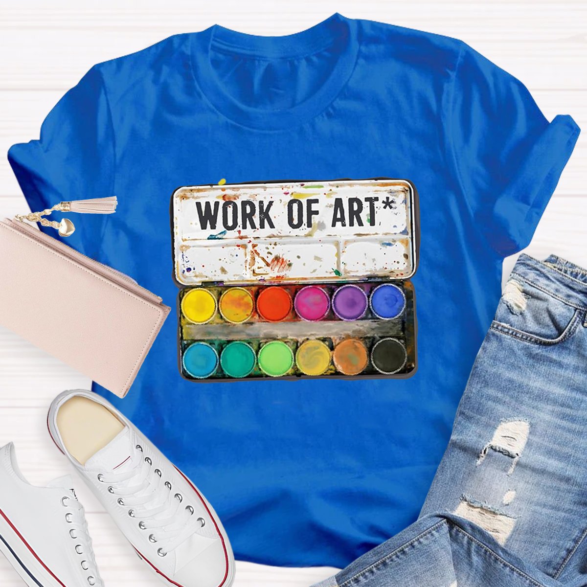 Work Of Art Teacher Shirt