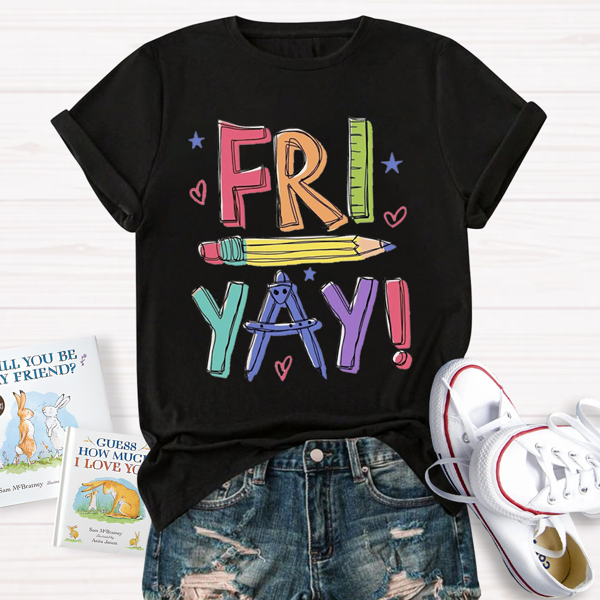 Happy Friyay Bruh Teacher T-Shirt