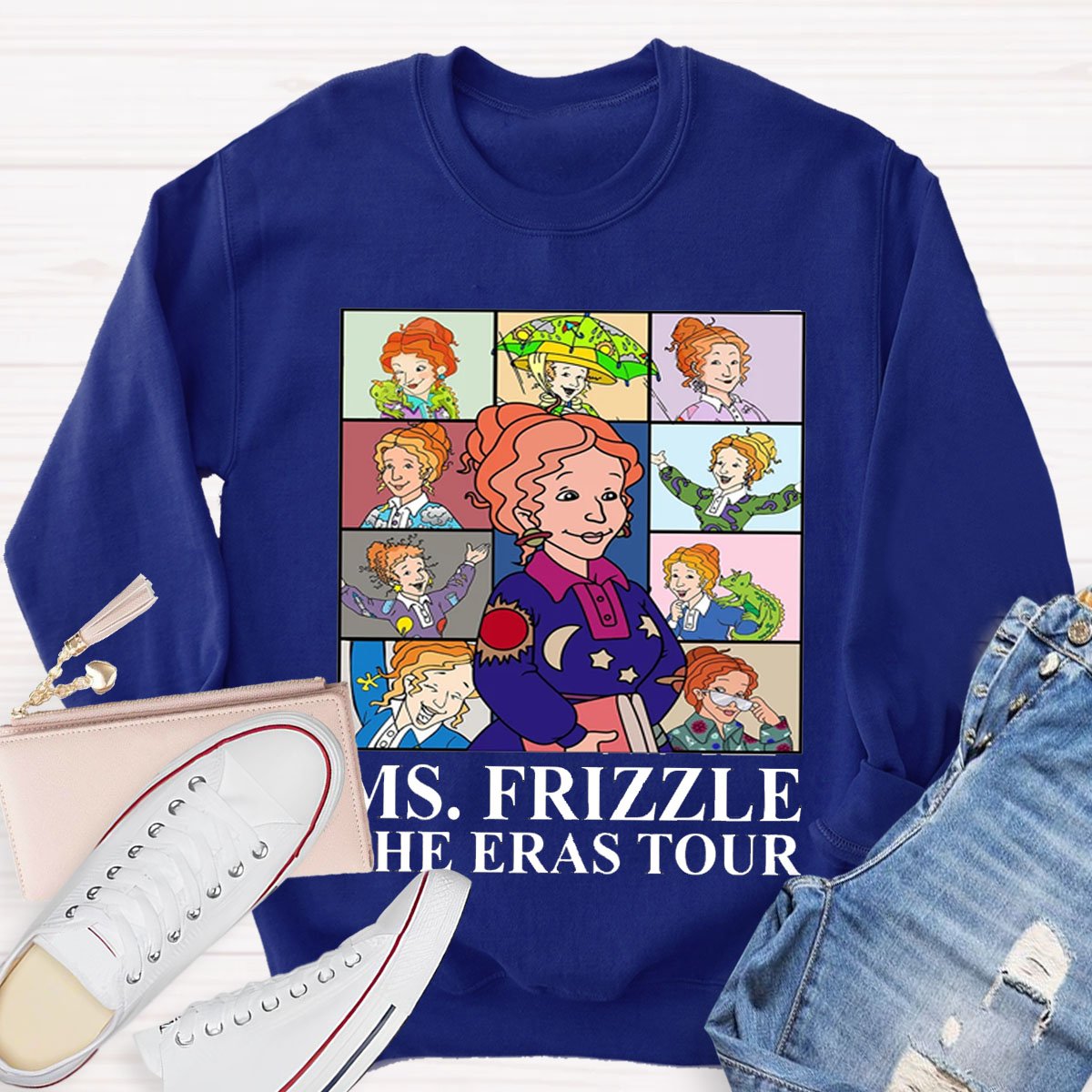 Personalized Name The Eras Tour Teacher Sweatshirt