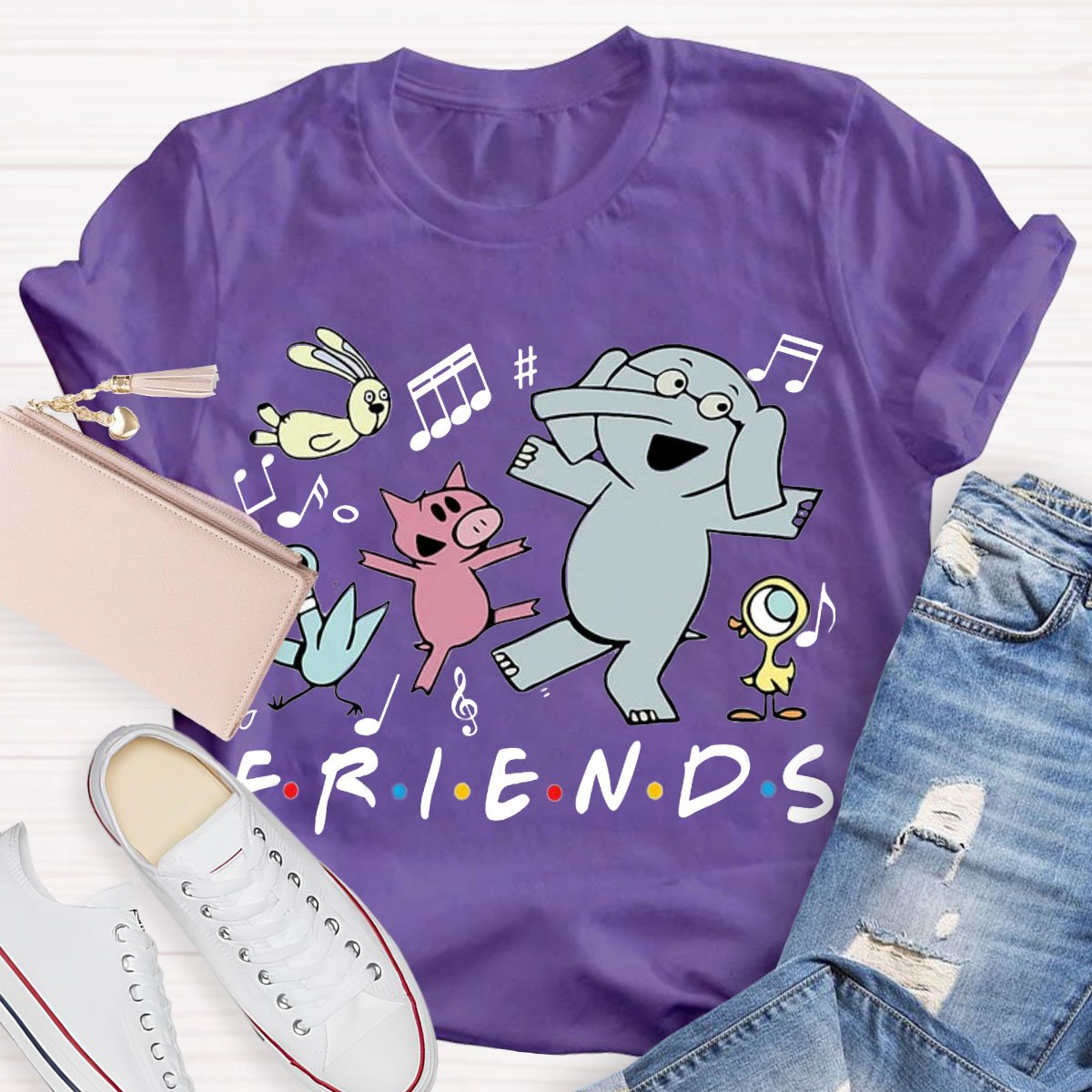 Elephant And Piggie Kindergarten Friends Reading Librarian T-shirt