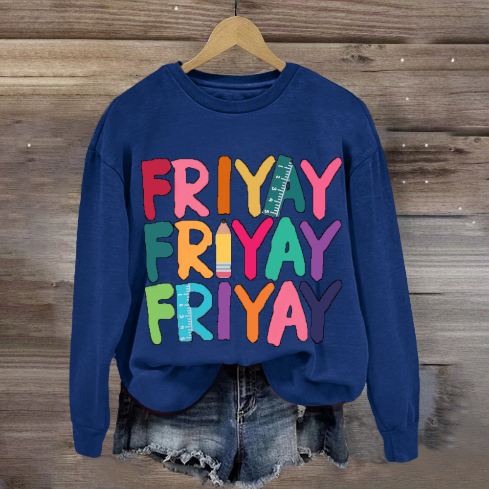 Teacher Happy Friyay Sweatshirt