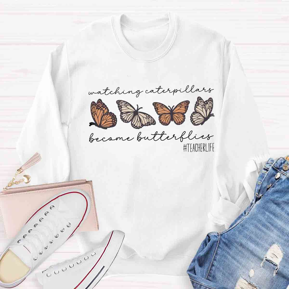 Watching Caterpillars Become Butterflies Sweatshirt