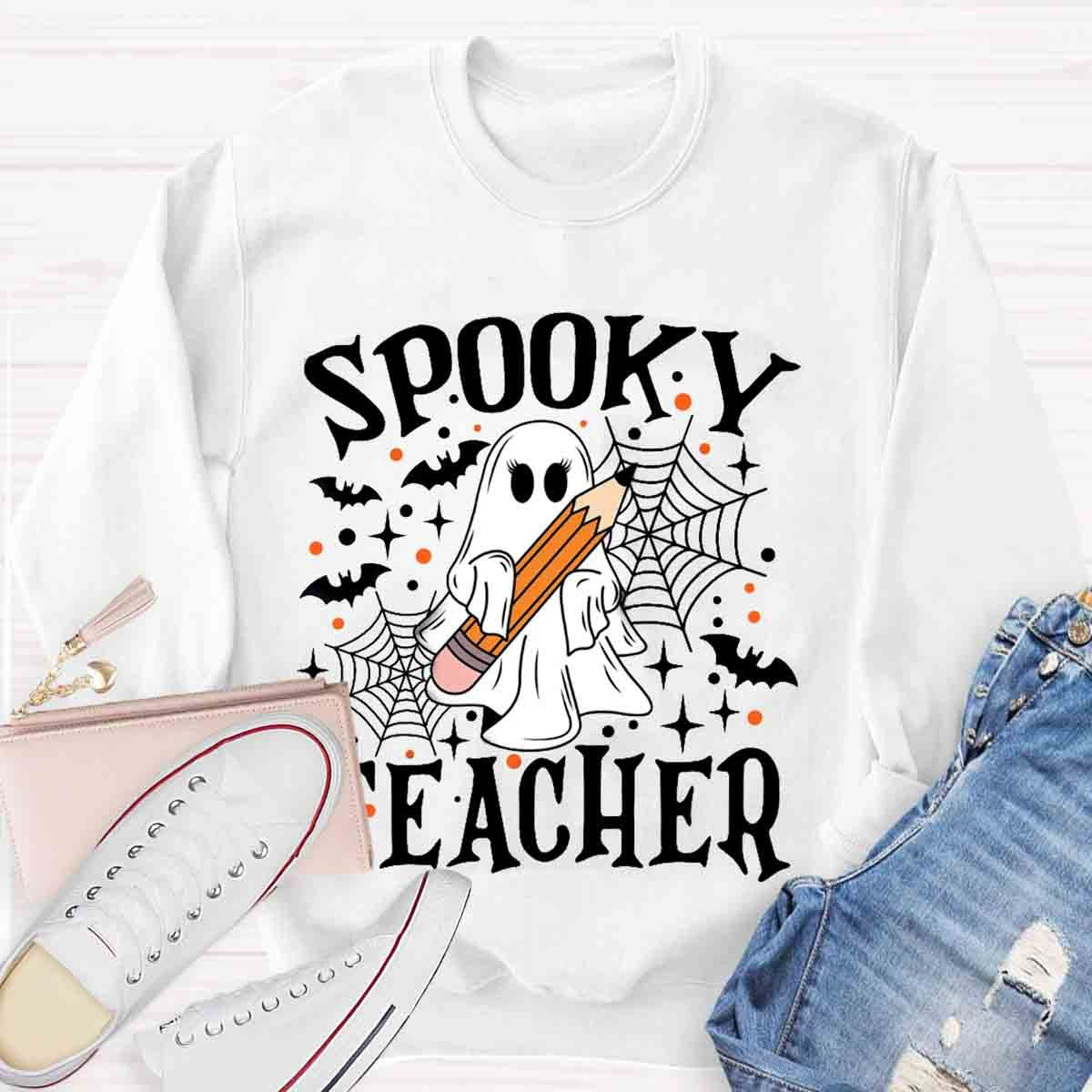 Spooky Teacher Halloween Sweatshirt