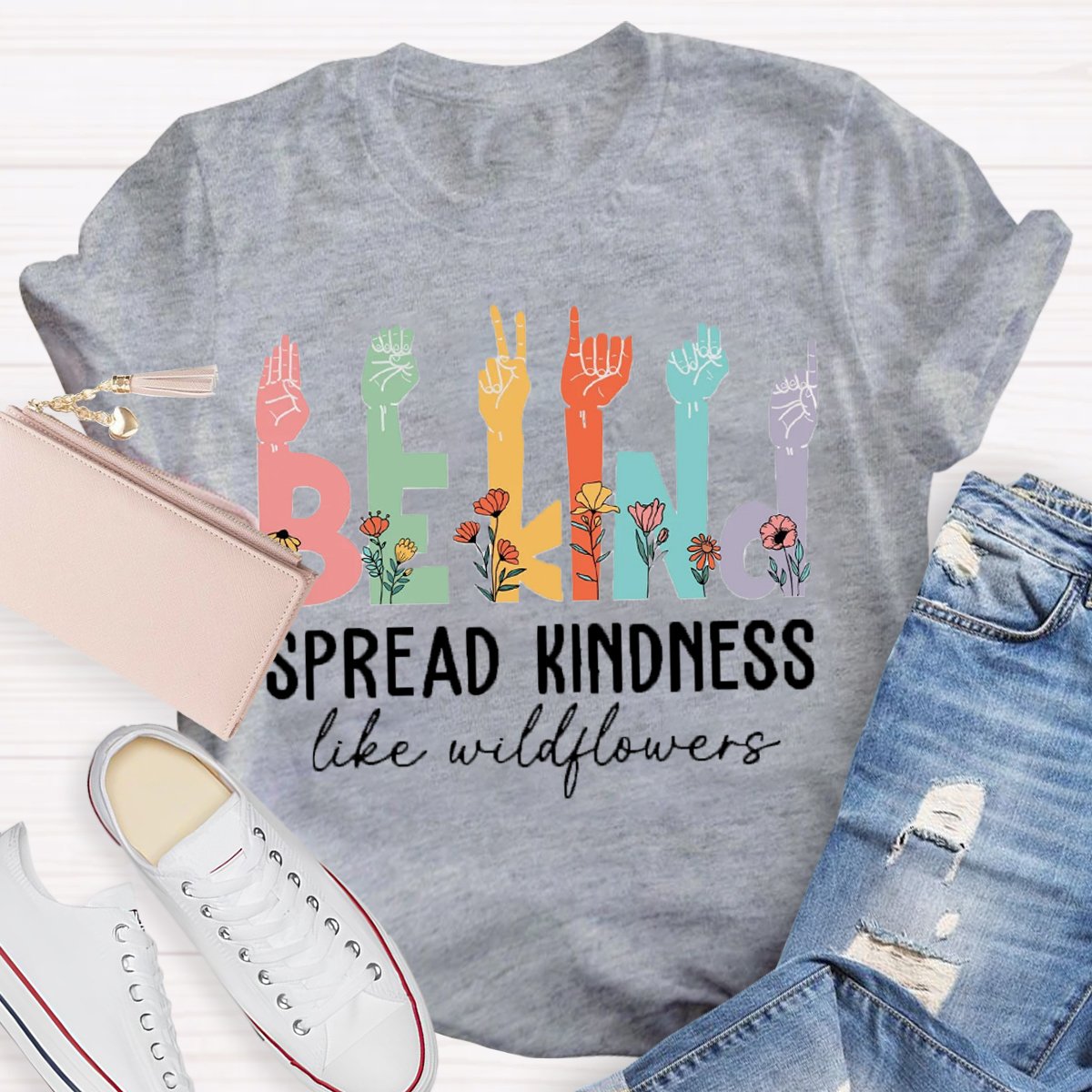 Be Kind Like Wildflower Special Education Teacher Shirt