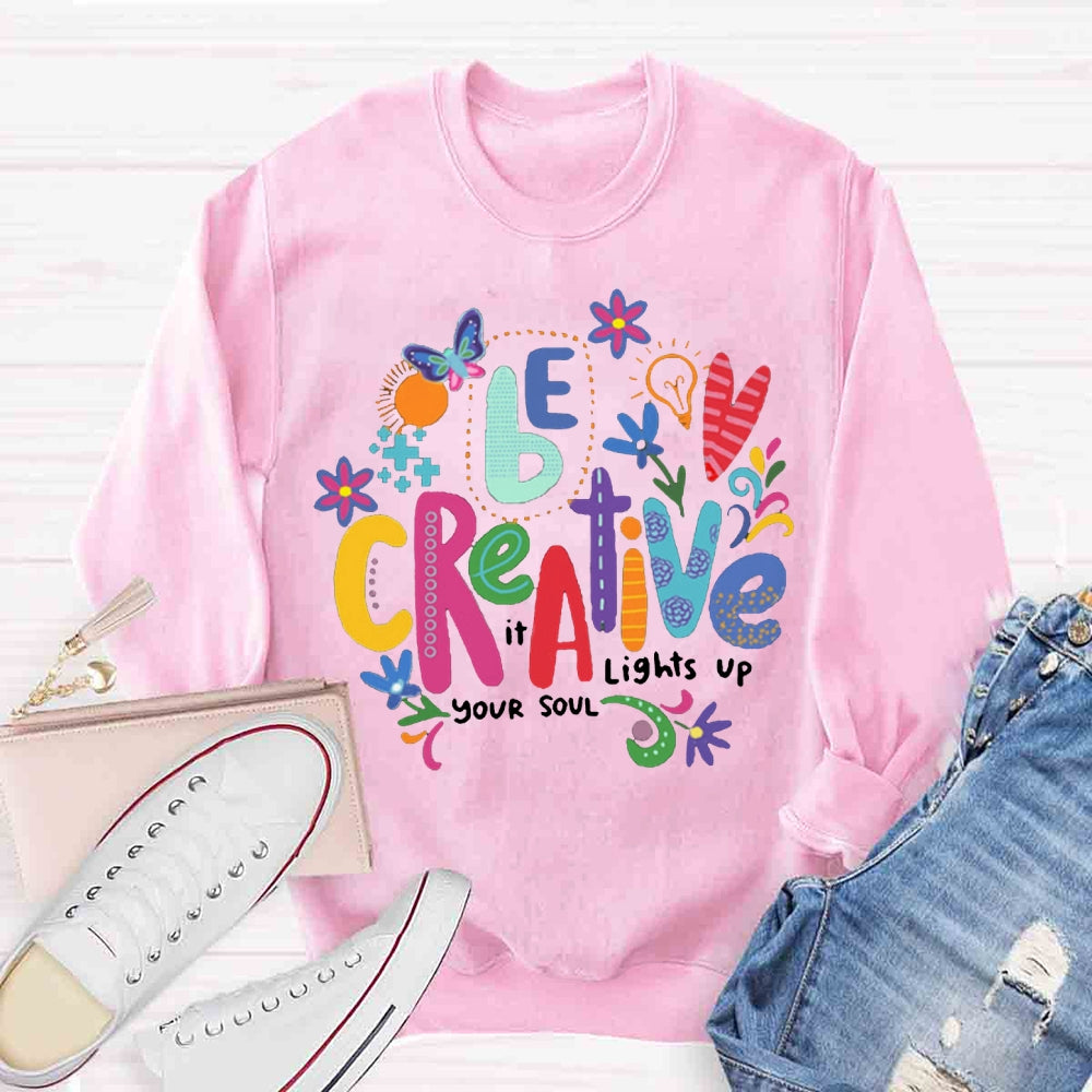 Be Creative Art Floral Sweatshirt