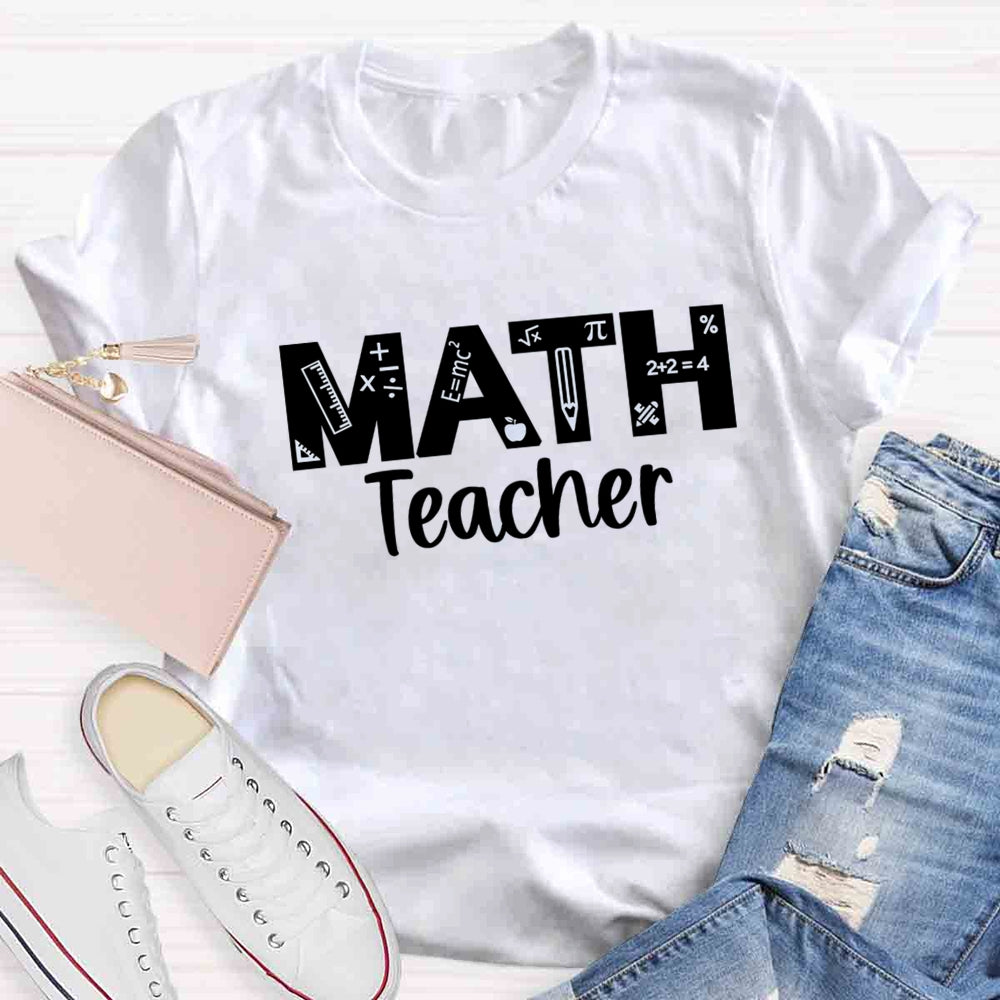 Math Teacher Quipment T-shirt