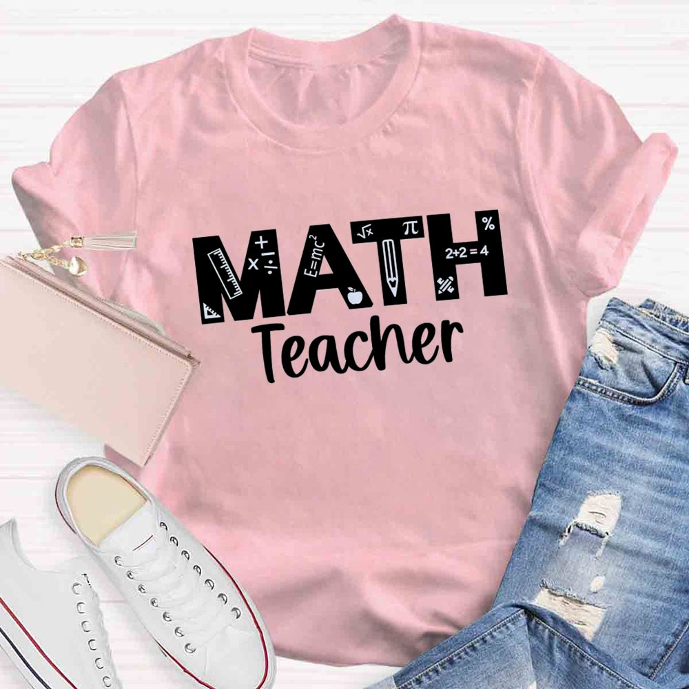 Math Teacher Quipment T-shirt