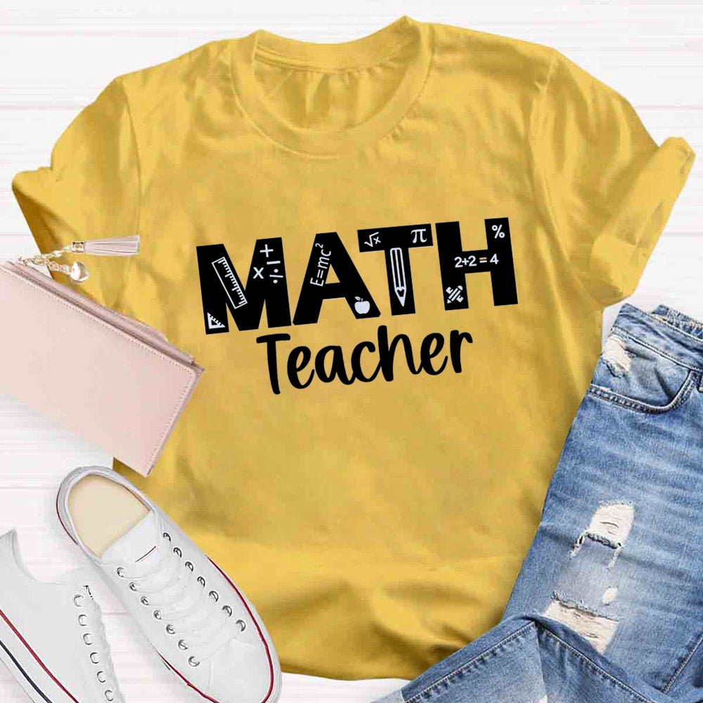 Math Teacher Quipment T-shirt