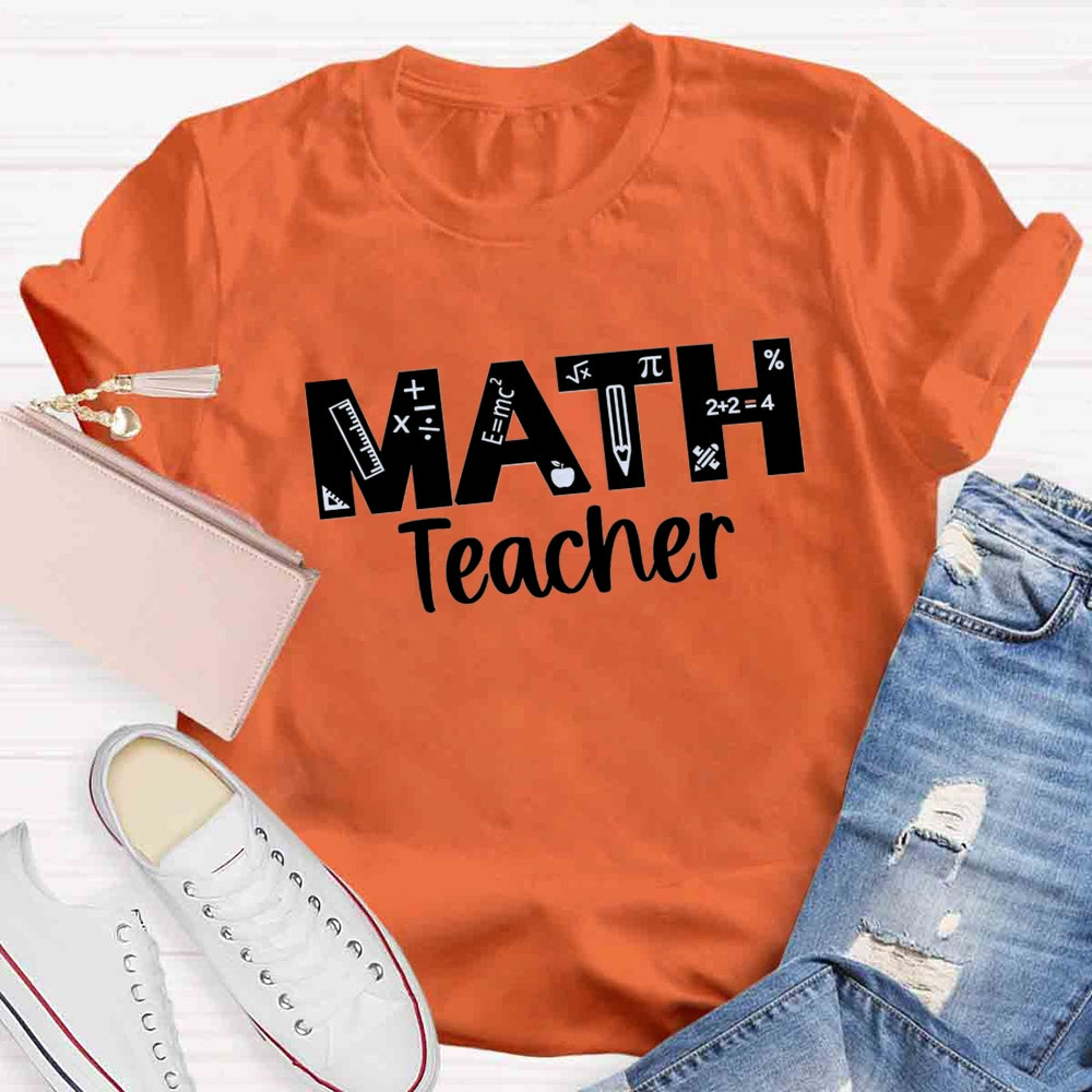 Math Teacher Quipment T-shirt