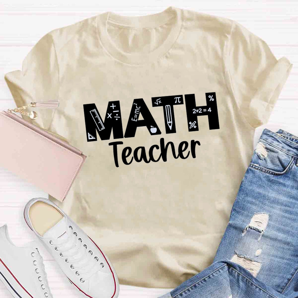 Math Teacher Quipment T-shirt