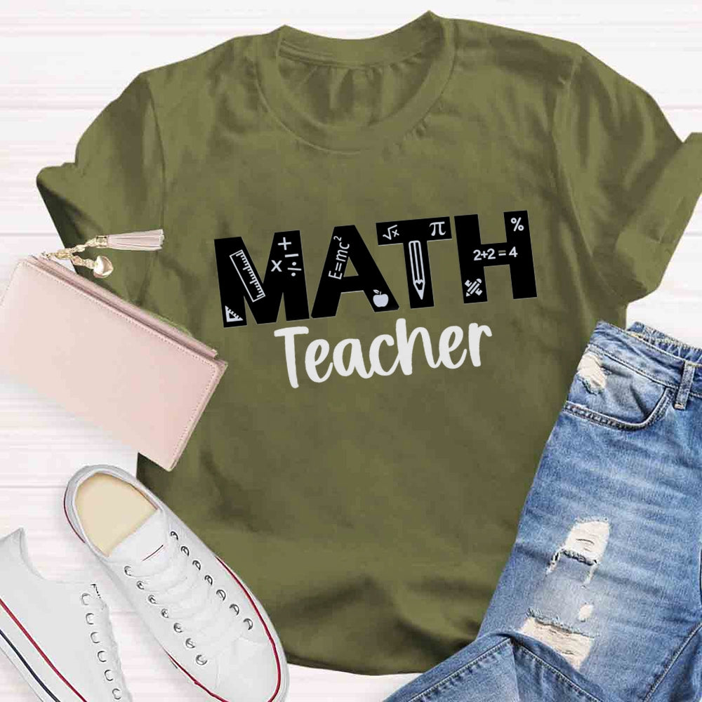 Math Teacher Quipment T-shirt