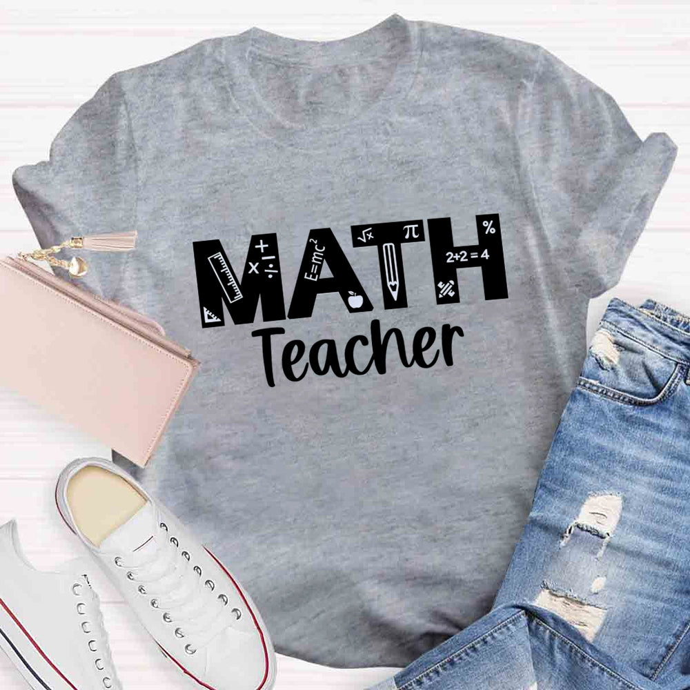 Math Teacher Quipment T-shirt