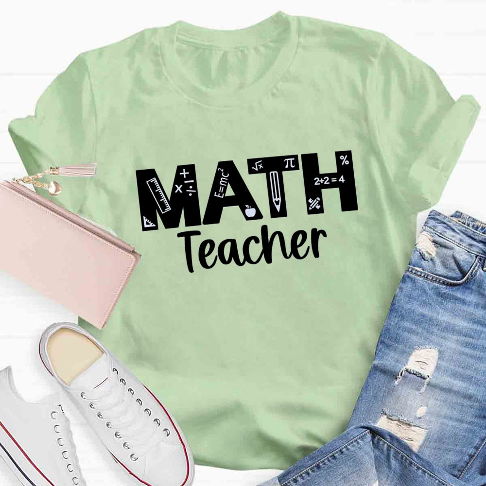 Math Teacher Quipment T-shirt