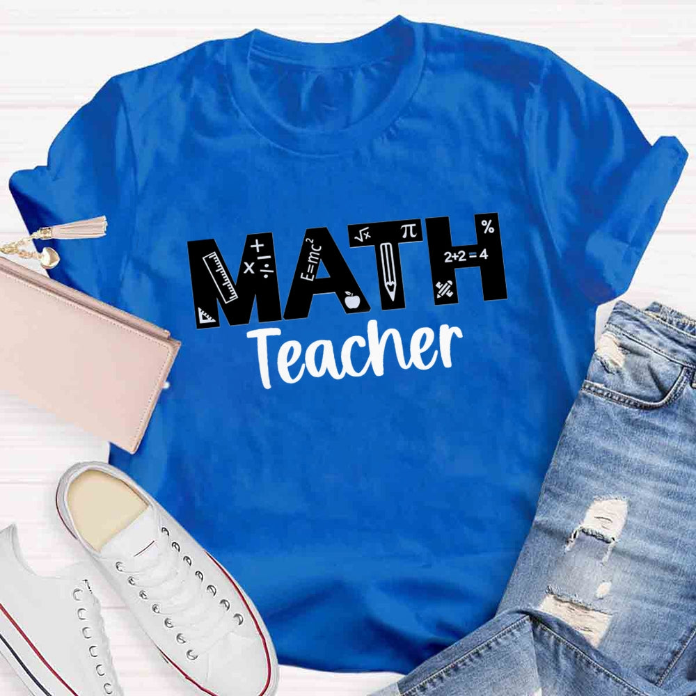 Math Teacher Quipment T-shirt