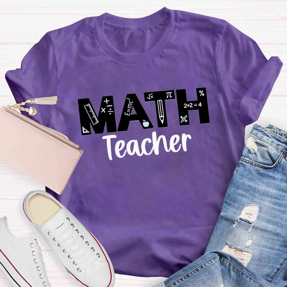 Math Teacher Quipment T-shirt