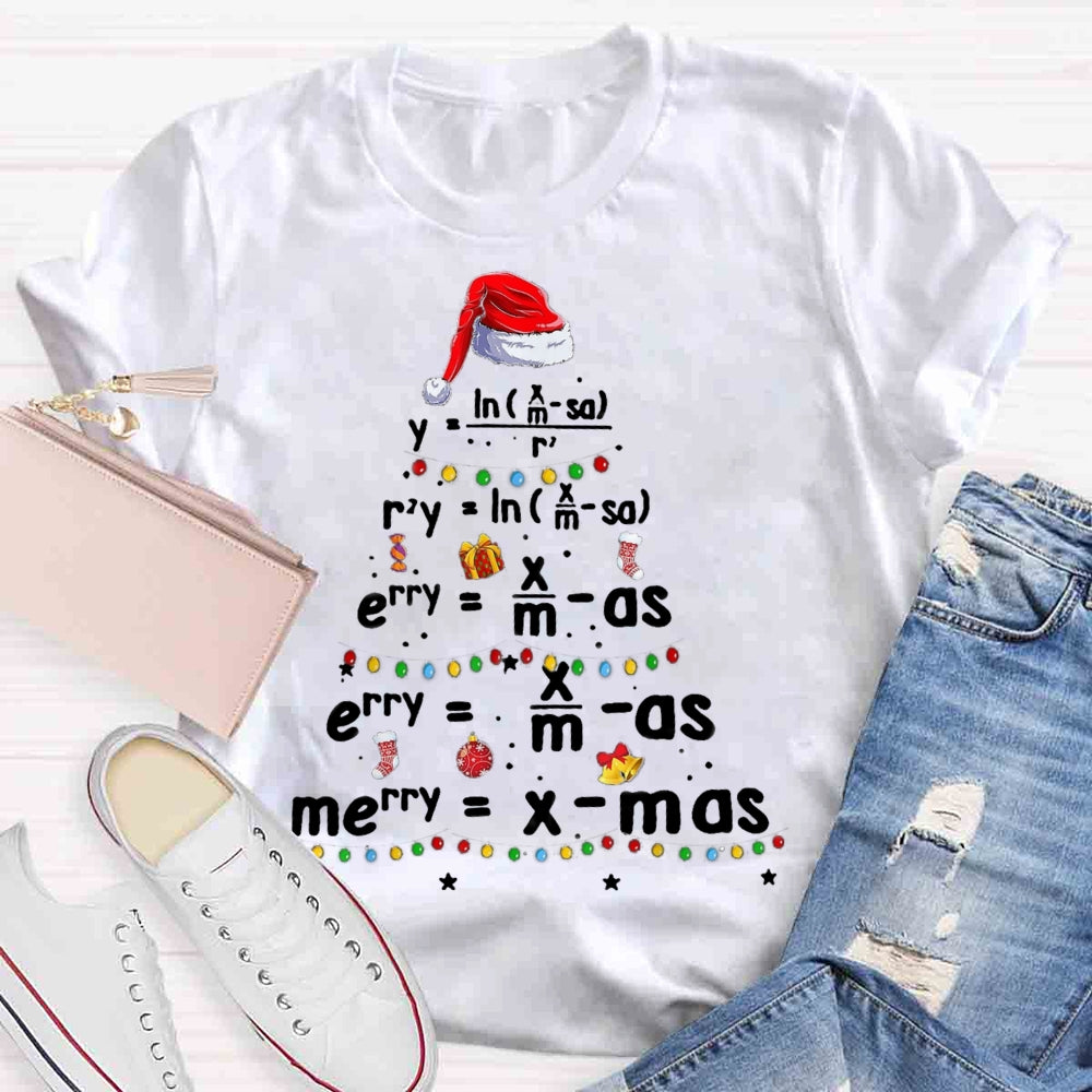 Geometry Math Science Teacher Christmas T-shirt