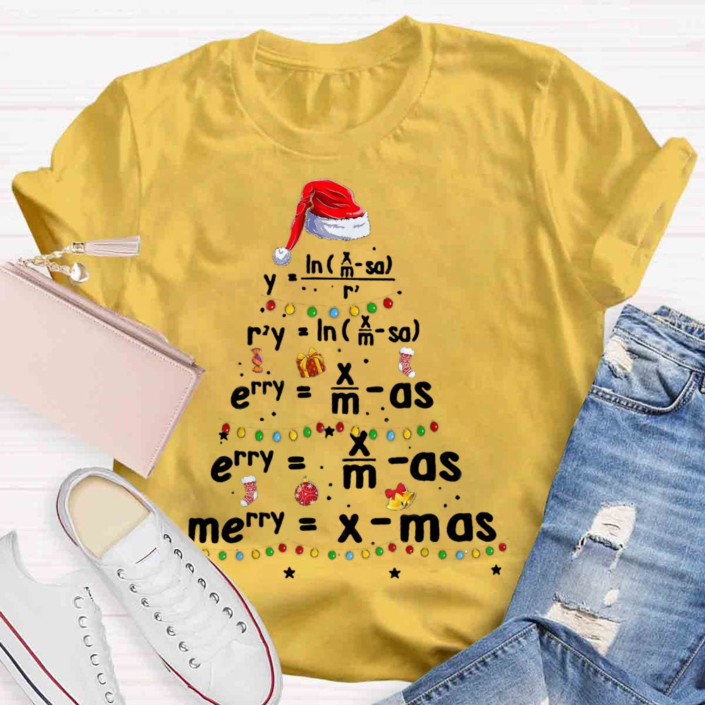 Geometry Math Science Teacher Christmas T-shirt