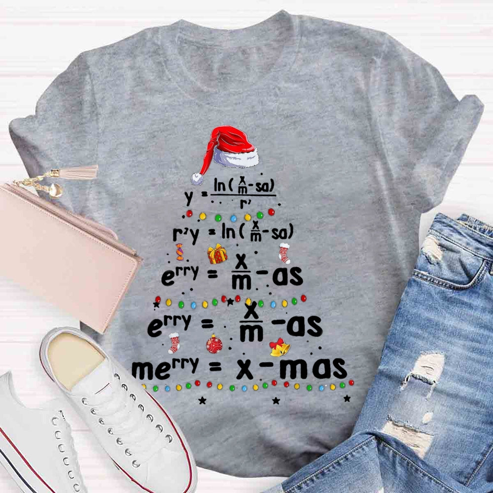 Geometry Math Science Teacher Christmas T-shirt