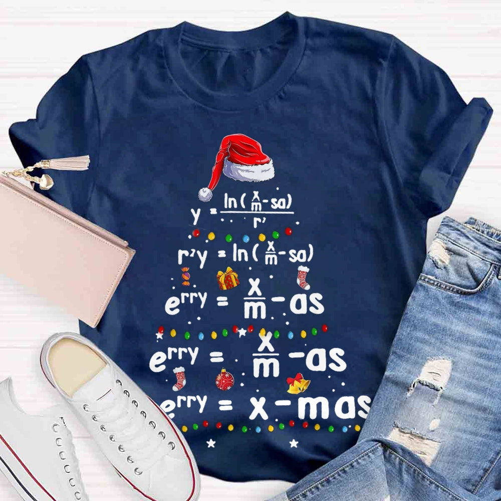 Geometry Math Science Teacher Christmas T-shirt