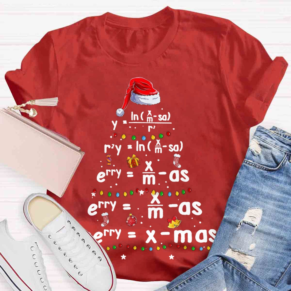 Geometry Math Science Teacher Christmas T-shirt