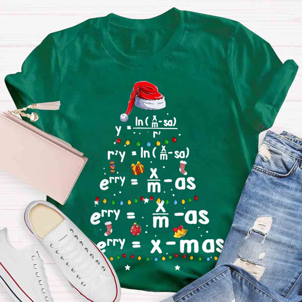 Geometry Math Science Teacher Christmas T-shirt