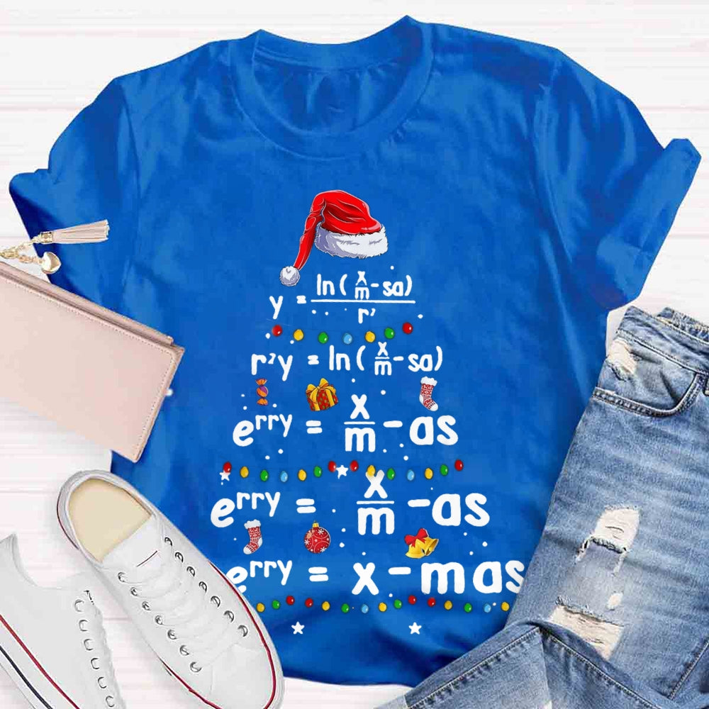 Geometry Math Science Teacher Christmas T-shirt